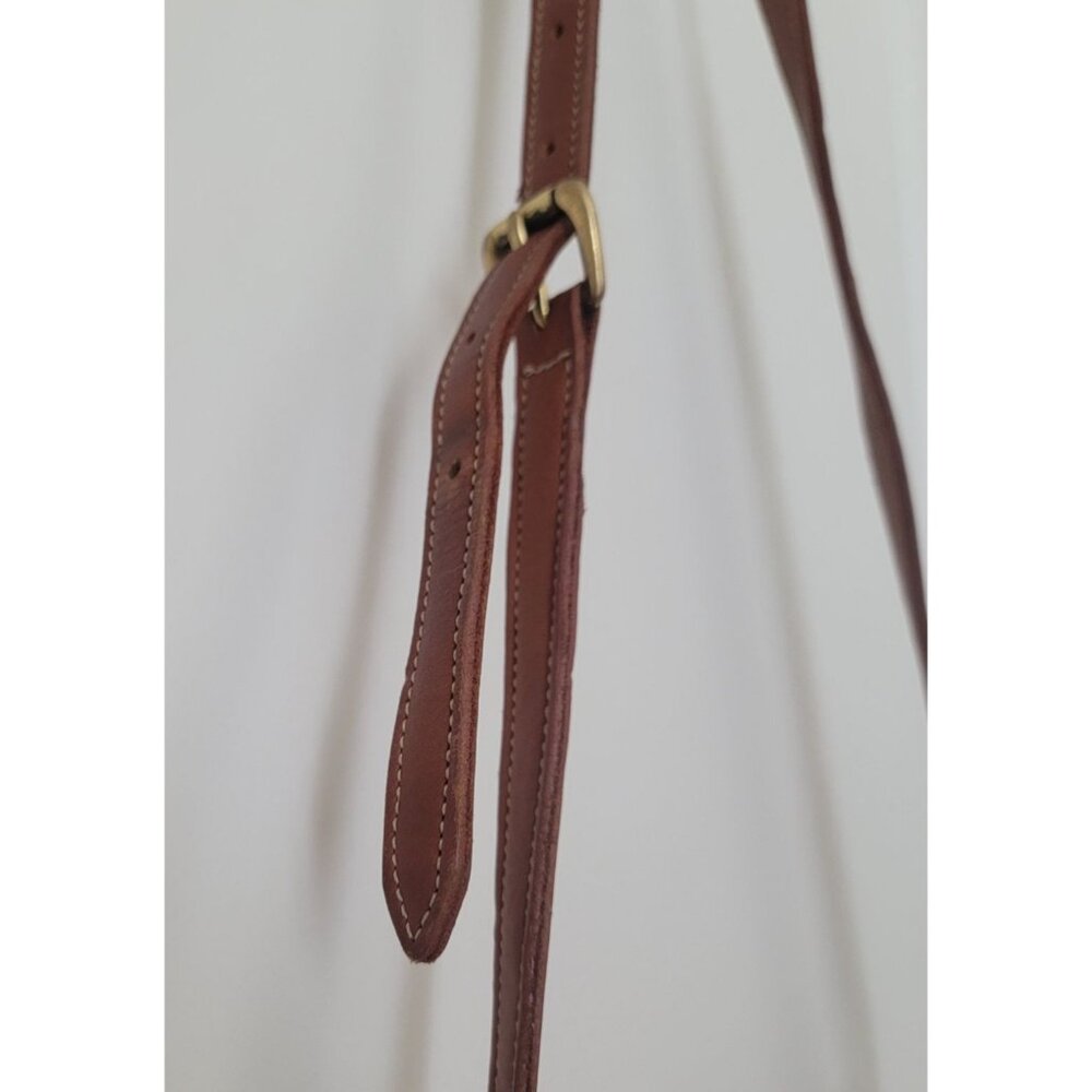 Vintage McGuire Nicholas Brown Raw Leather Crossbody Bag - Picture 3 of 9